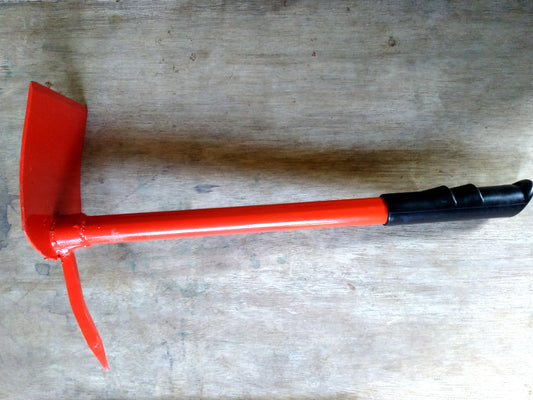 Short-handle Hoe with Cultivator Combo (Orange)