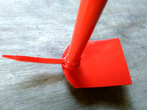 Short-handle Hoe with Cultivator Combo (Orange)